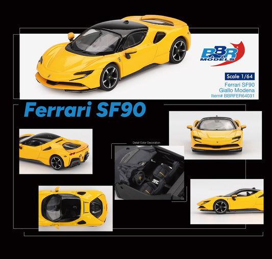ELŐRENDELÉS - #BBRFER64031 - Ferrari SF90, Giallo Modena