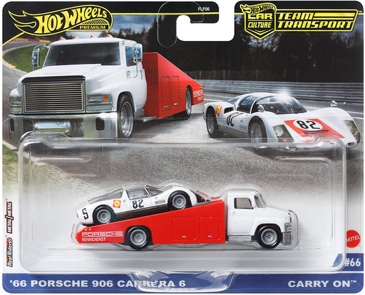 hot wheels team transport 2024 mix 2 porsche 906 carrera 6