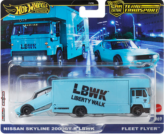 nissan skyline 2000 gt-r lbwk liberty walk and fleet flyer