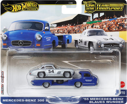 mercedes benz 300sl and '55 mercedes-benz blaues wunder