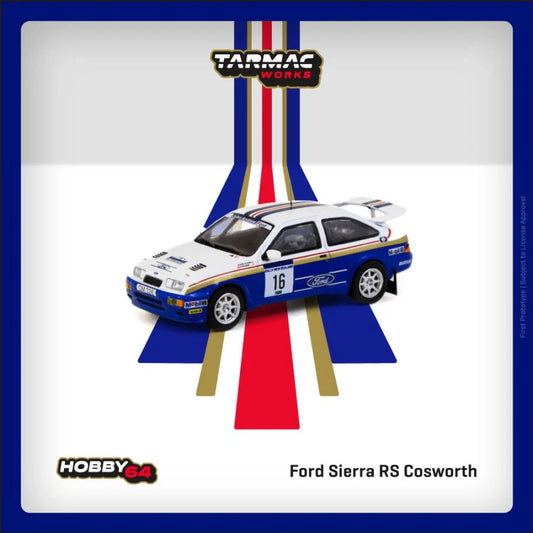 1989 Ford Sierra RS Cosworth #16 Saeed Al-Hajri/Steve Bond Rally of New Zealand, White/Blue