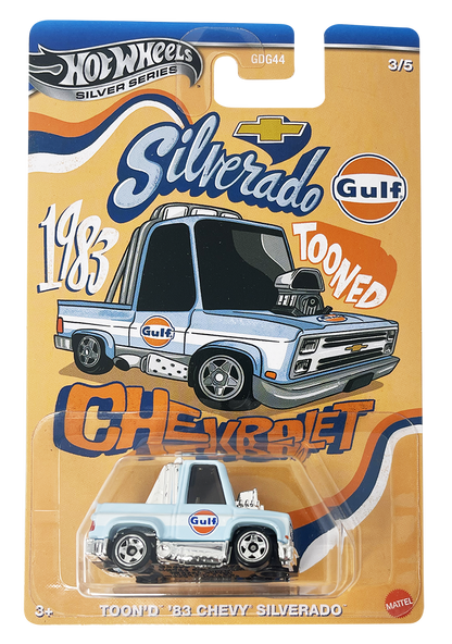 Hot Wheels - Silver - Noppo Gulf Racing - szett