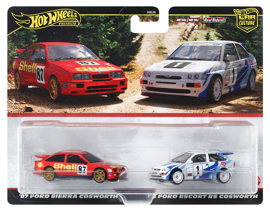 hot wheels 2-pack 2024 mix 1 ford rally ford sierra cosworth ford escort rs cosworth