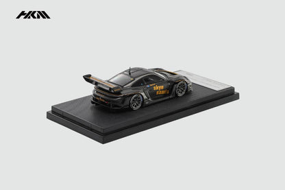 ELŐRENDELÉS - HKM - 911 (992) GT3 R Rennsport with Brumos Wing, Full Carbon Black with Skyesands Livery