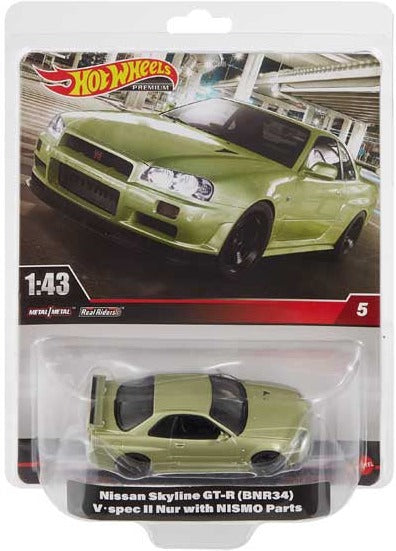hot wheels nissan skyline gt-r r34 bnr34 v-spec ii nur with nismo parts