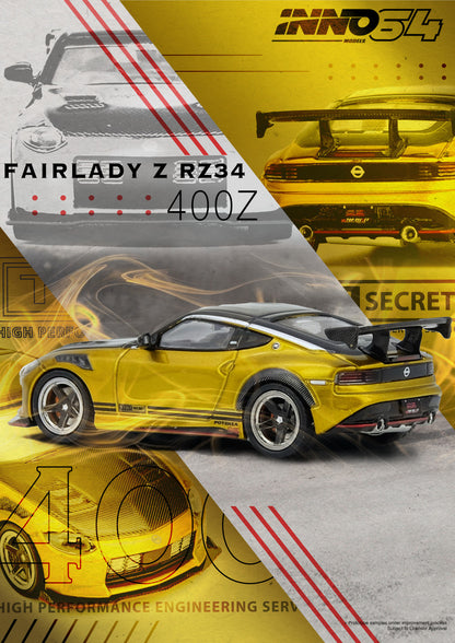 ELŐRENDELÉS - #IN64-400-ZTS - Top Secret Nissan Fairlady-Z (RZ34), Gold
