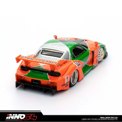 LBWK Mazda RX7 (FD3S) LB Super Silhouette MDX 2024 (Green/Orange)