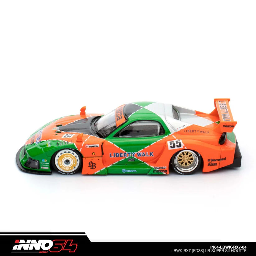 LBWK Mazda RX7 (FD3S) LB Super Silhouette MDX 2024 (Green/Orange)