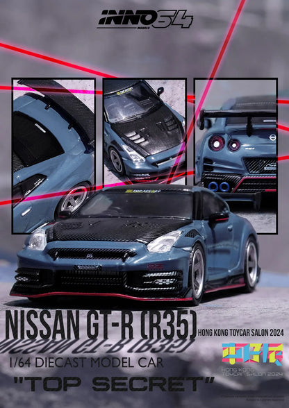 Nissan GT-R (R35) Nismo 2024 *Top Secret* Hong Kong Toy Car Salon Special Edition, Blue/Black