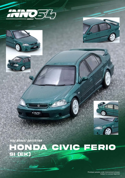 ELŐRENDELÉS - #IN64-EKS-GREEN - Honda Civic Ferio (Si EK), Green