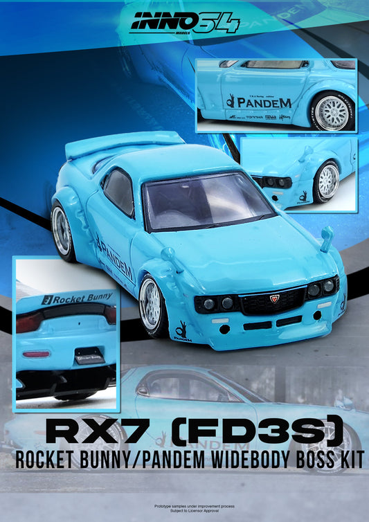 ELŐRENDELÉS - #IN64-RX7FDP-TIFBLU - Pandem Rocketbunny RX7, Tiffany Blue