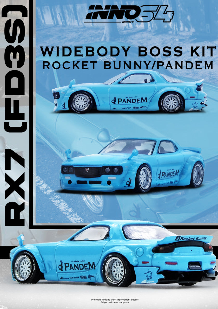 ELŐRENDELÉS - #IN64-RX7FDP-TIFBLU - Pandem Rocketbunny RX7, Tiffany Blue