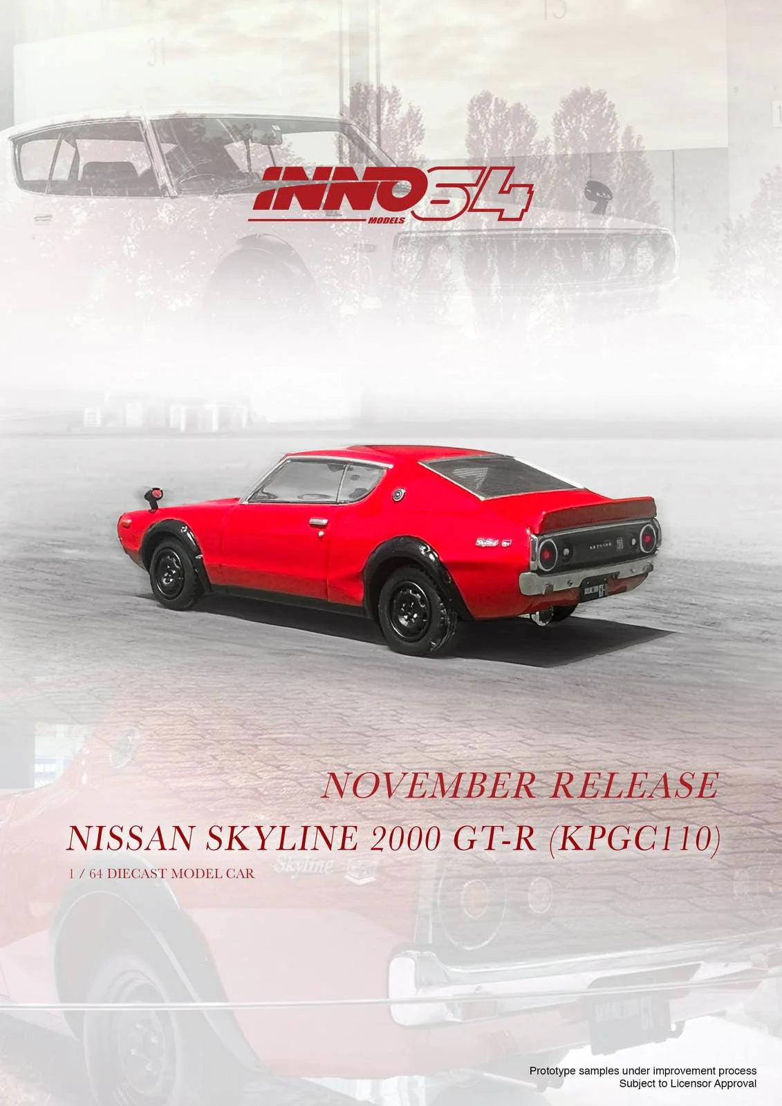 Nissan Skyline 2000 GT-R (KPGC110) - red