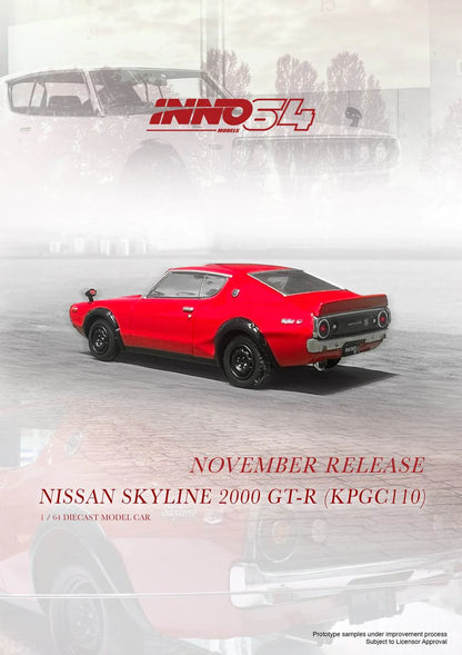Nissan Skyline 2000 GT-R (KPGC110) - red