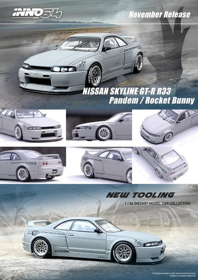 Nissan Skyline GT-R (R33) Pandem Rocket Bunny - cement grey matt