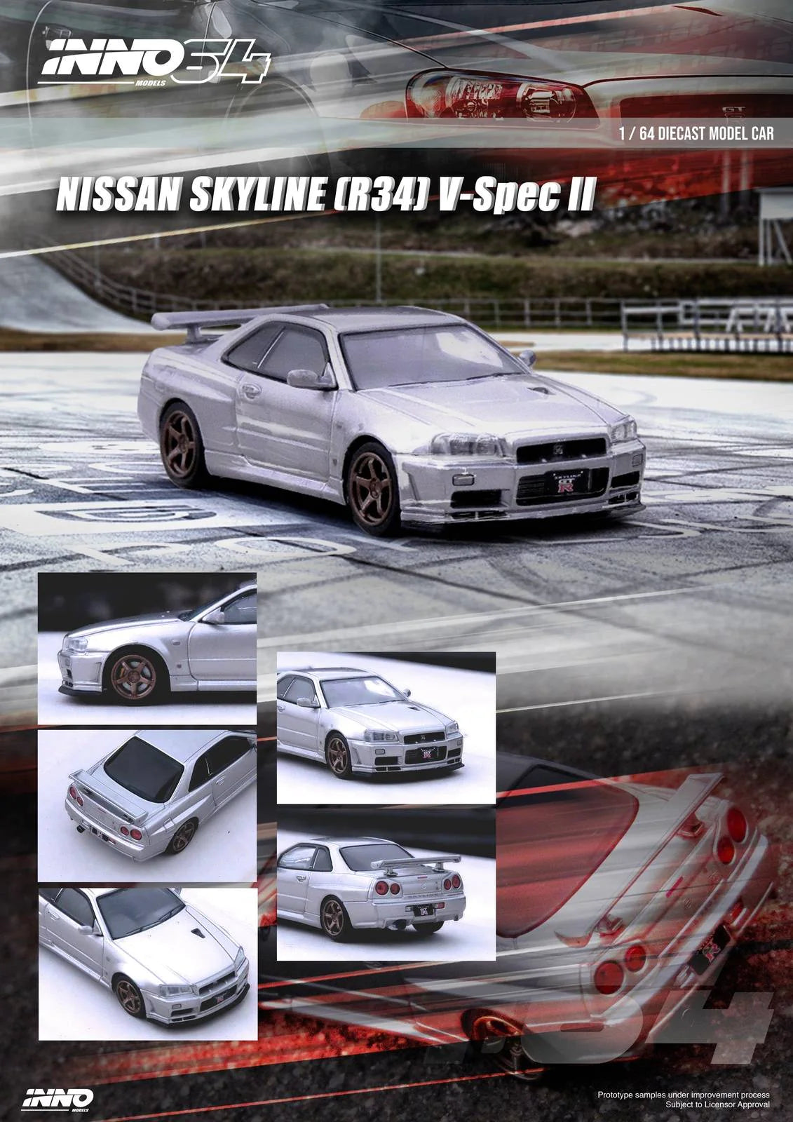 Nissan Skyline GT-R (R34) V-Spec II - silver