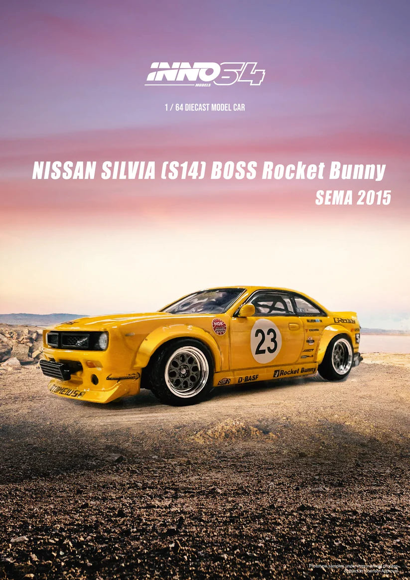 2015 Nissan Silvia (S14) Boss *Rocket Bunny* Sema - yellow