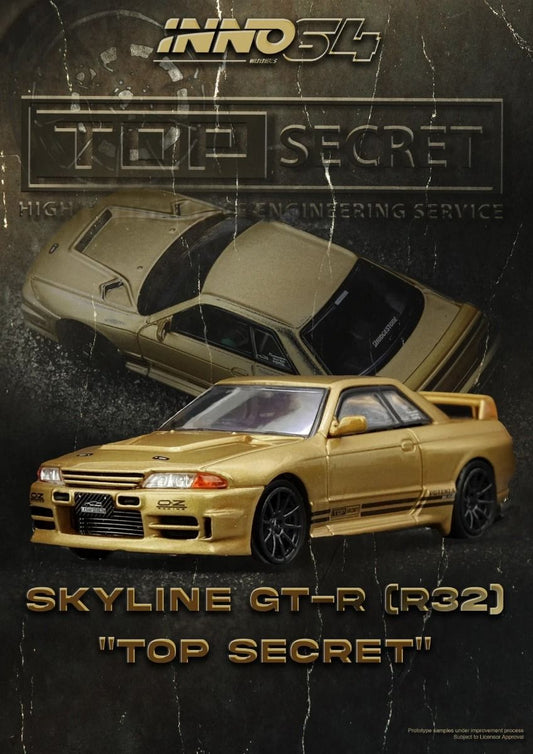 ELŐRENDELÉS - #IN64-R32TS-650R - Nissan Top Secret BNR32 GT-R (650R), Gold