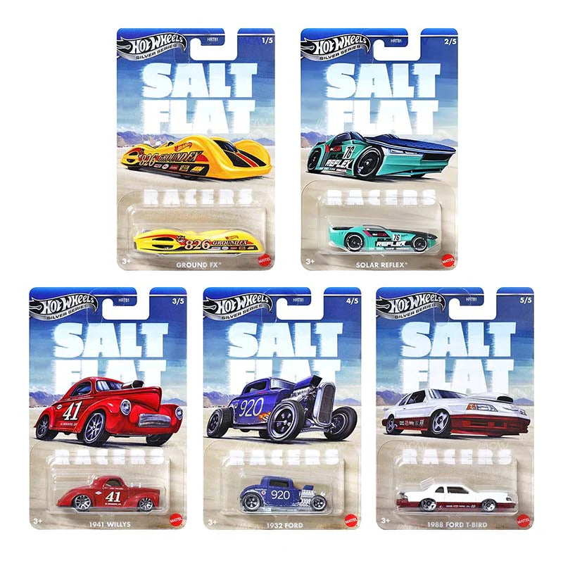 Hot Wheels - Silver - Salt Flat Racers - szett