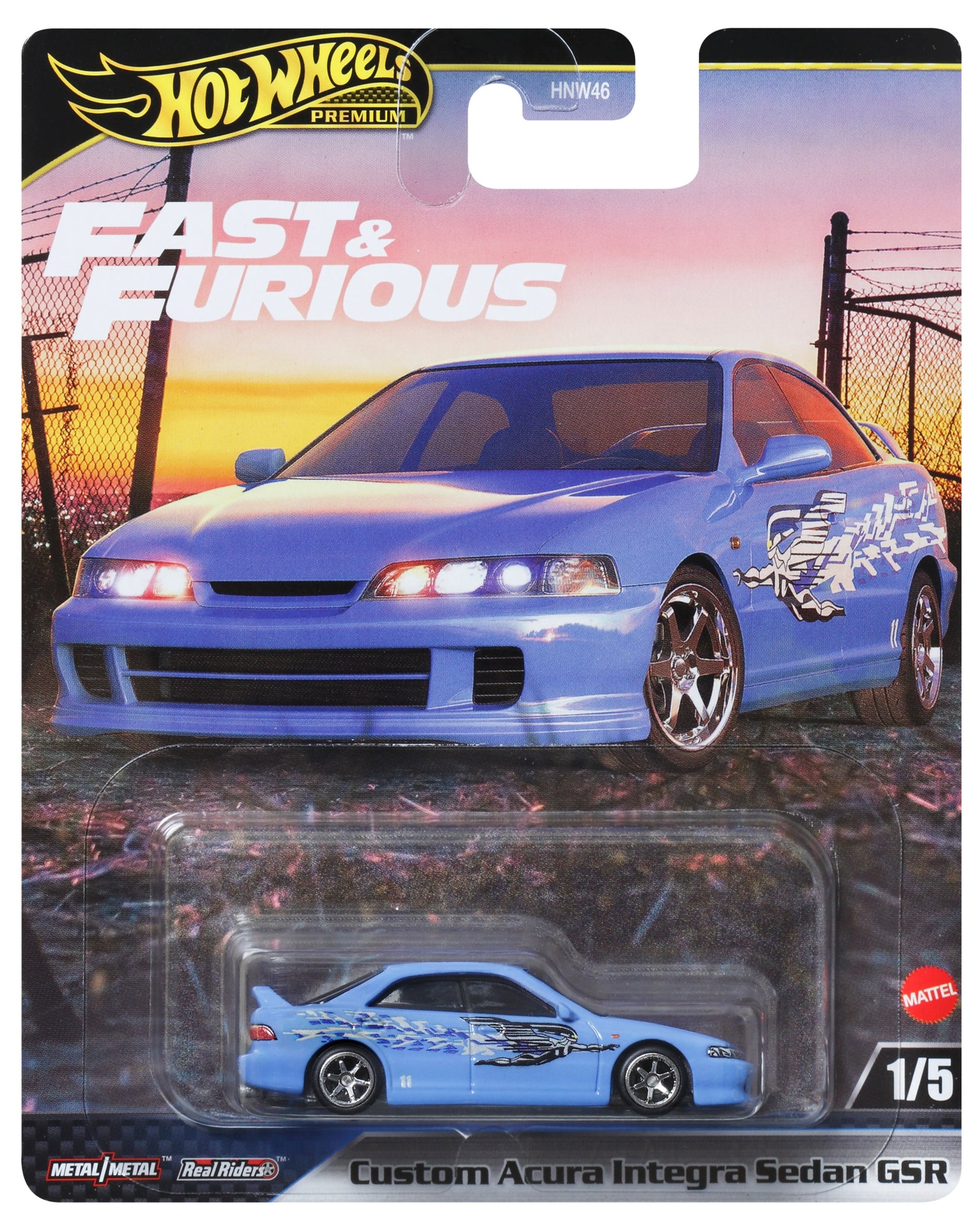hot wheels fast & furious custom acura integra sedan GSR