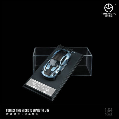 Time Micro - 992 GT3 RS Figurával - Gleccserkék