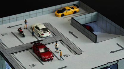 ELŐRENDELÉS - #YC01 - Assembly LED Diorama  Basement Garage Series 01, Grey, Orange
