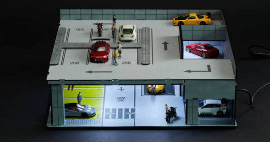 ELŐRENDELÉS - #YC01 - Assembly LED Diorama  Basement Garage Series 01, Grey, Orange