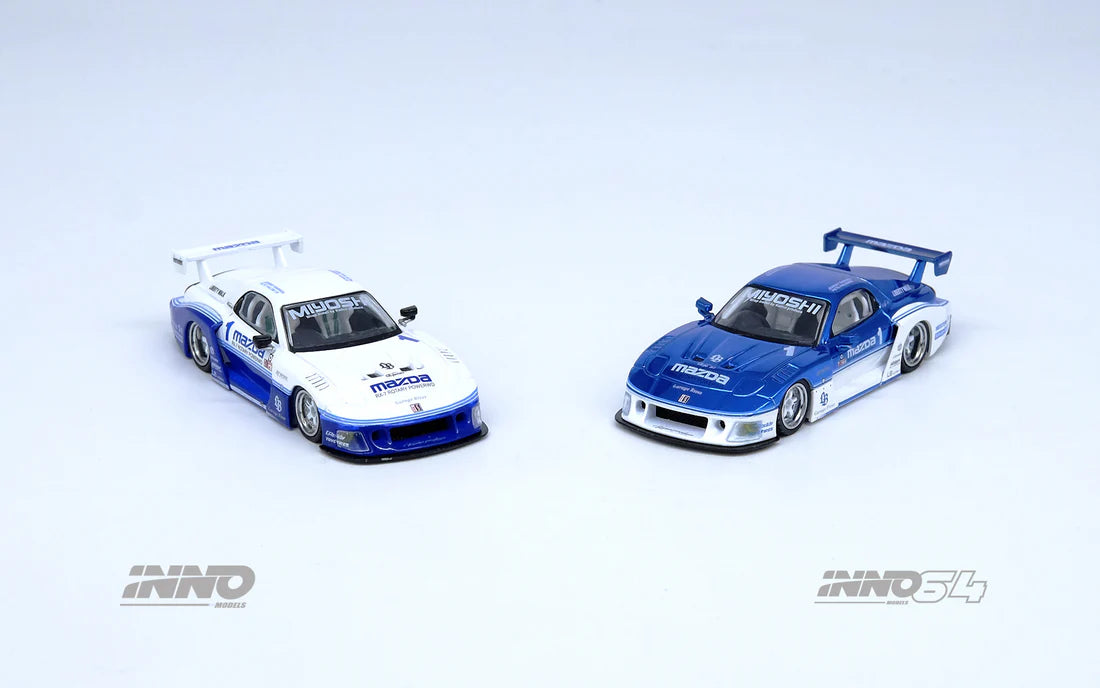 Mazda RX7 (FD3S) LB-SUPER SILHOUETTE Hong Kong Toy Car Salon Special Edition, White/Blue