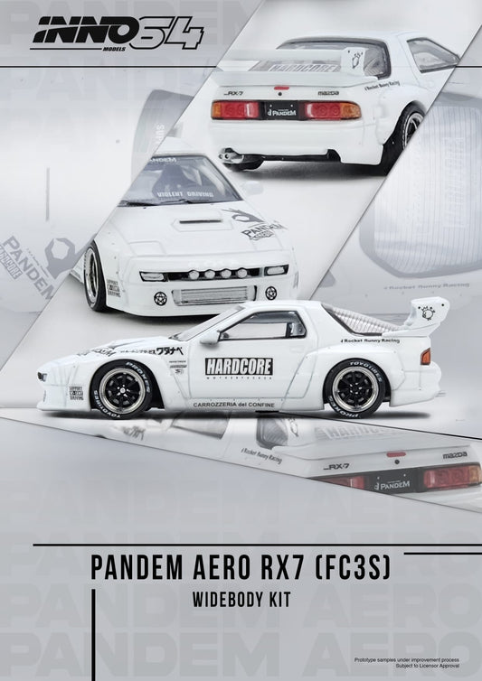 ELŐRENDELÉS - #IN64-RX7FCP-WHI1 - Mazda RX7 (FC3S) *PANDEM AERO* Widebody Kit, White