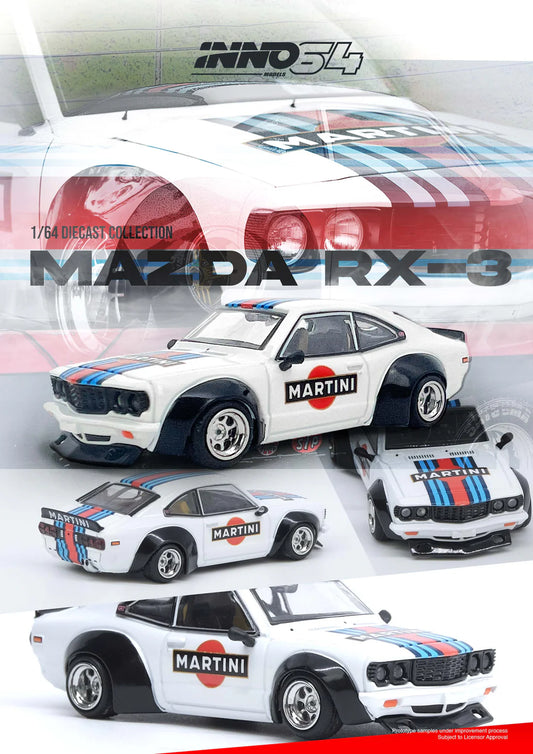 Mazda Savanna RX3 *Martini Racing* Livery, Fehér/Kék/Piros