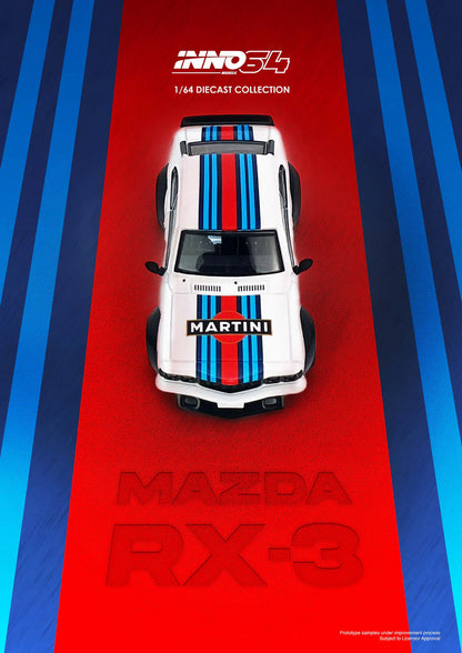 Mazda Savanna RX3 *Martini Racing* Livery, Fehér/Kék/Piros