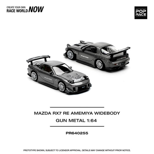 Mazda RX7 RE-AMEMIYA Widebody (Gun Metal Grey)