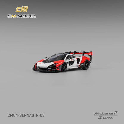 #CM64-SENNAGTR-03 McLaren Senna GTR Fehér-Piros