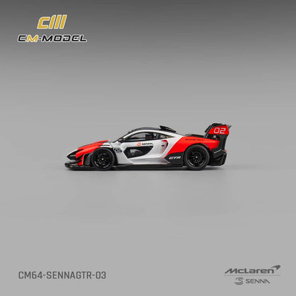 #CM64-SENNAGTR-03 McLaren Senna GTR Fehér-Piros