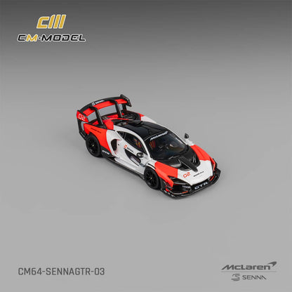 #CM64-SENNAGTR-03 McLaren Senna GTR Fehér-Piros
