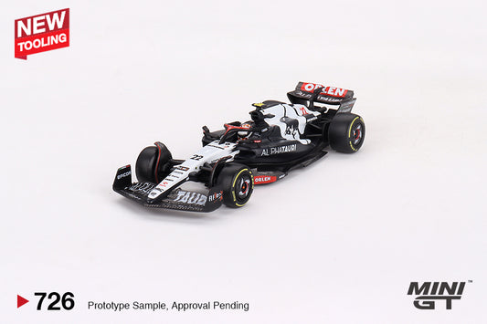 #726 - 2023 Alphatauri F1 AT04 #22 Yuki Tsunoda Australian GP, Blue/White