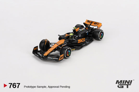 #767 - 2023 McLaren MCL60 #4 Lando Norris 2nd Place Japanese GP Orange-Black
