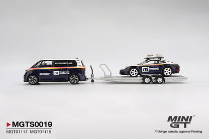 ELŐRENDELÉS - #MGTS0019 - Porsche 911 Dakar #718 / Volkswagen ID. Buzz Porsche Centrum Gelderland Roughroads Set