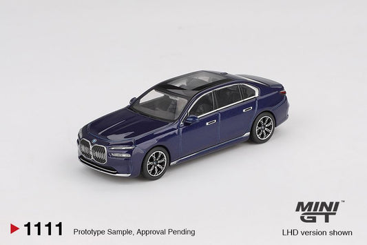 ELŐRENDELÉS - #MGT01111-L - BMW i7 xDrive60 Tanzanite Blue Metallic