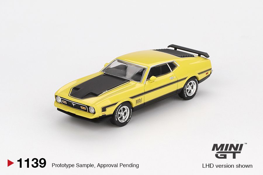 ELŐRENDELÉS - #MGT01139-BL - Bliszteres - Ford Mustang Mach 1 Grabber Yellow 1971