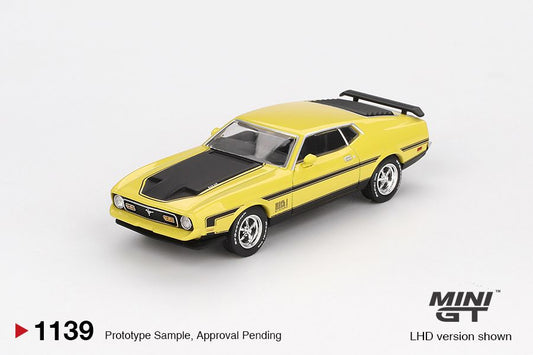 ELŐRENDELÉS - #MGT01139-L - Ford Mustang Mach 1 Grabber Yellow 1971