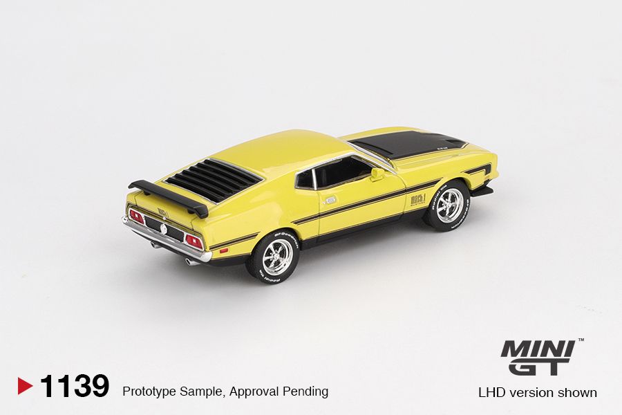 ELŐRENDELÉS - #MGT01139-BL - Bliszteres - Ford Mustang Mach 1 Grabber Yellow 1971