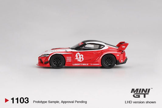 ELŐRENDELÉS - #MGT01103-BL - Bliszteres - LB★WORKS Toyota GR Supra Red/White