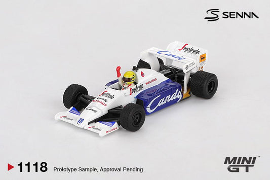 ELŐRENDELÉS - #MGT01118-BL - Bliszteres - Toleman TG184 #19 Ayrton Senna 1984 Monaco Grand Prix 2nd Place