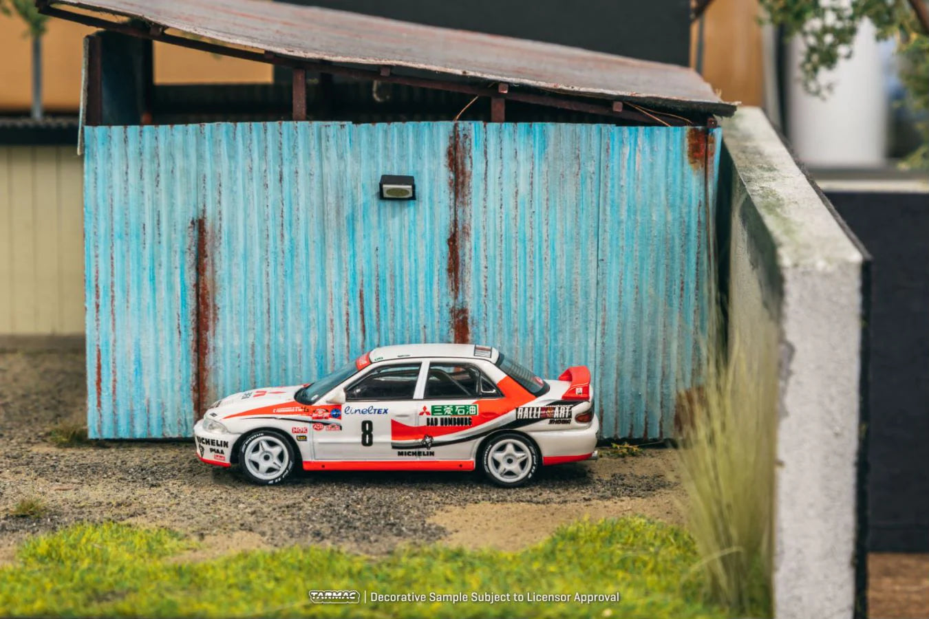 Mitsubishi Lancer Evolution, #8 K.Eriksson/S. Parmander Rally Monte Carlo 1993, White/Red
