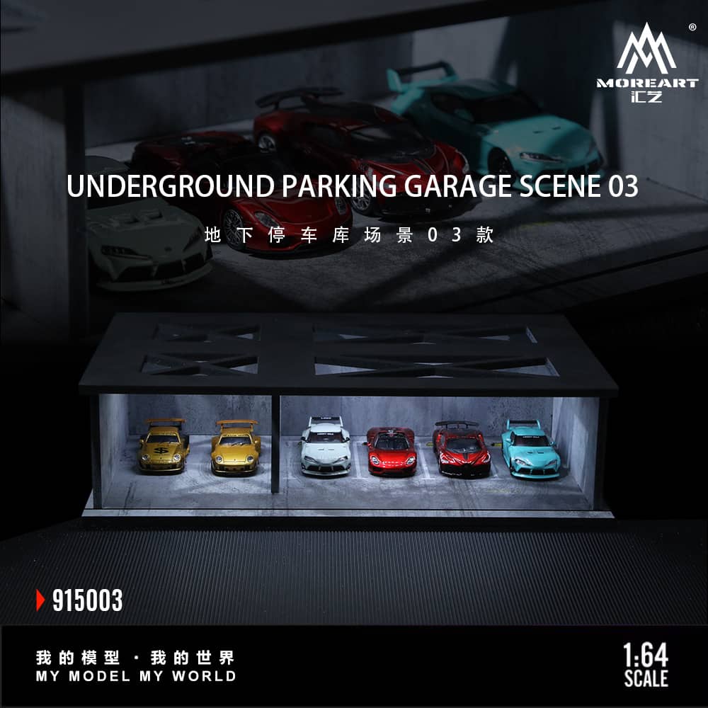 ELŐRENDELÉS - #MO915003 - Assembly Diorama ABS Underground 03 Parking Lot Theme with LED Light