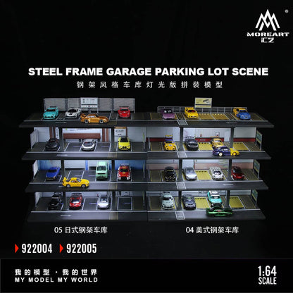 ELŐRENDELÉS - #MO922005 - Assembly Diorama with LED Steel Frame Platform Theme - Japanese Garage