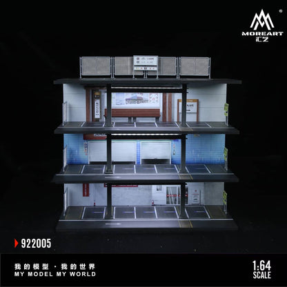 ELŐRENDELÉS - #MO922005 - Assembly Diorama with LED Steel Frame Platform Theme - Japanese Garage