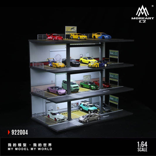 ELŐRENDELÉS - #MO922004 - Assembly Diorama with LED Steel Frame Platform Theme - American Garage