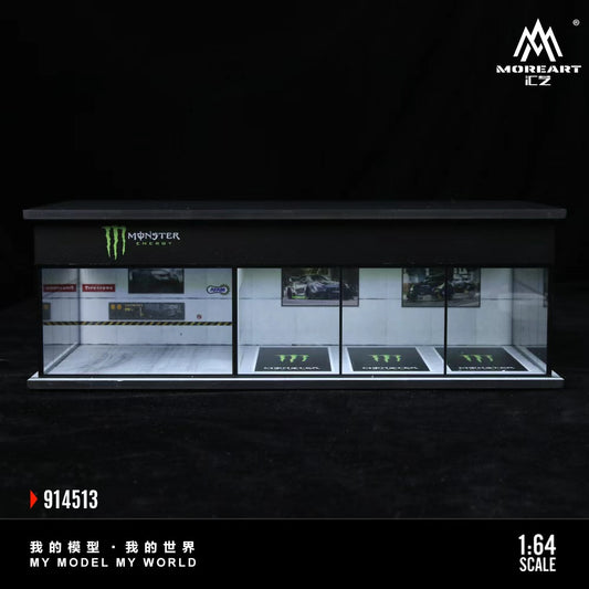 ELŐRENDELÉS - #MO914513 - Assembly Diorama - Auto Showroom with LED light, Monster